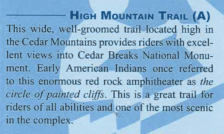 High Mountain Trail