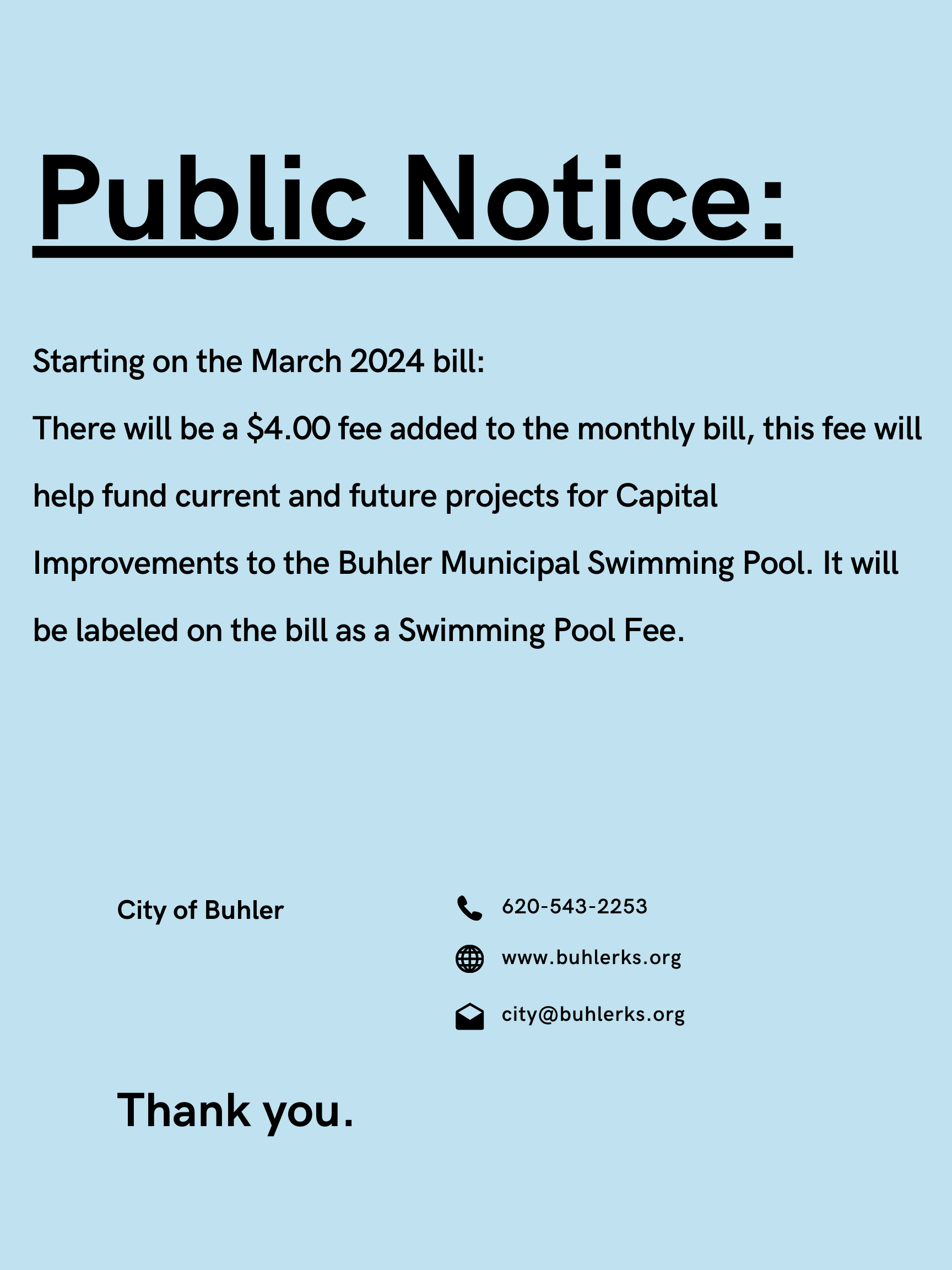 Swimming Pool Fee