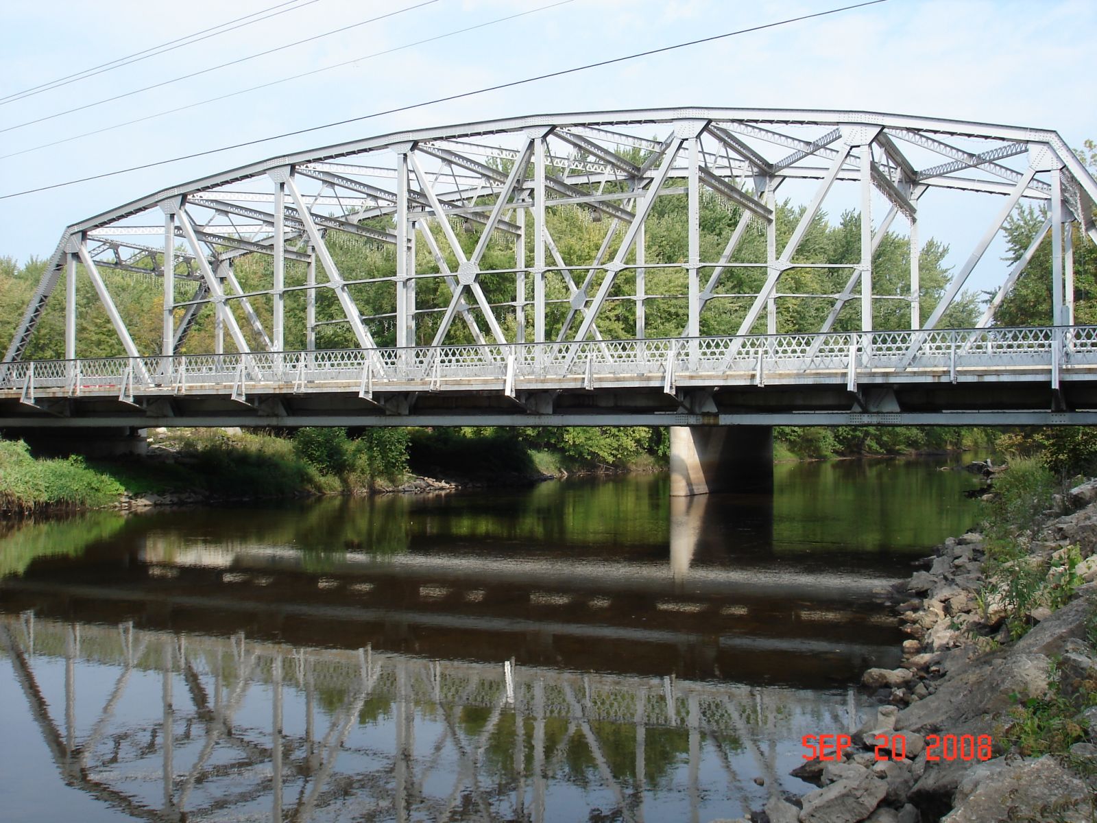 Bridge in Suring, Wisconsin, which was saved from destruction in 1999