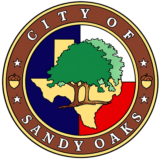 City of Sandy Oaks Footer Logo Logo
