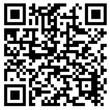 Black-and-white QR code with three finder squares in the corners, encoding data.