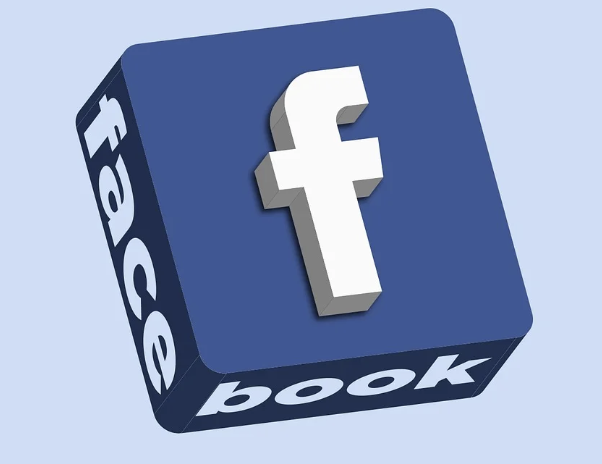 3D Facebook logo centered on a blue square tile with “6000K” text underneath.