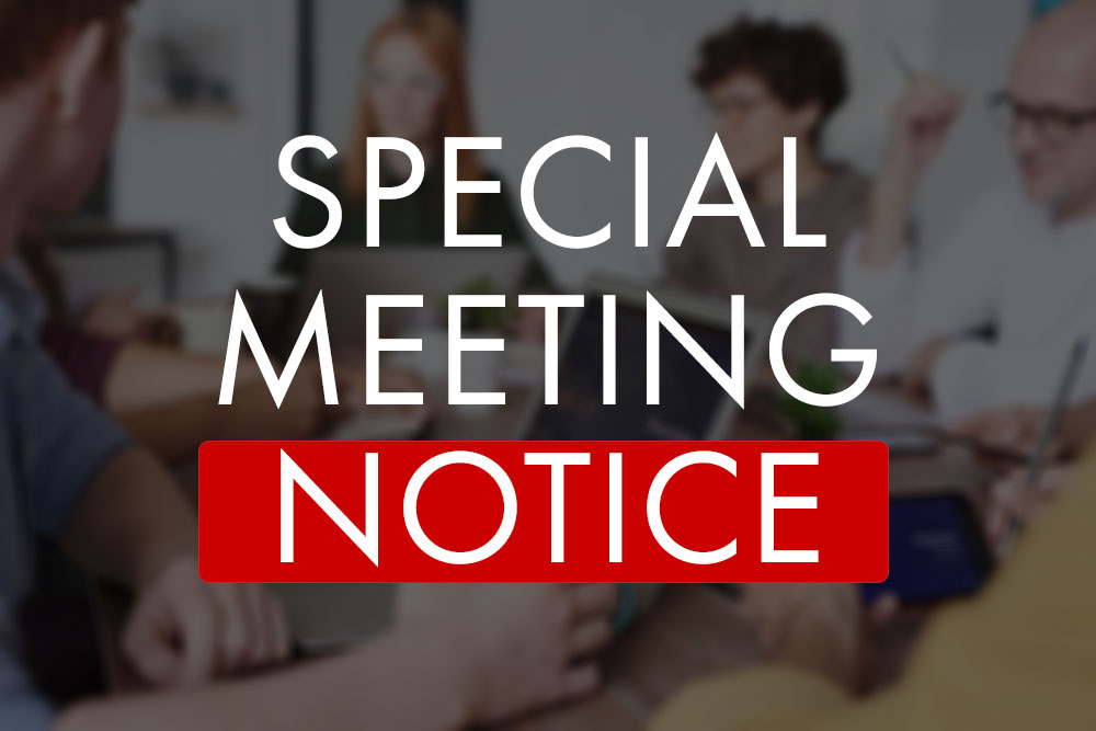 Special Meeting