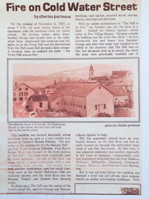 News clipping from a local paper