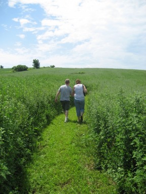 Mark and Marti on a walk