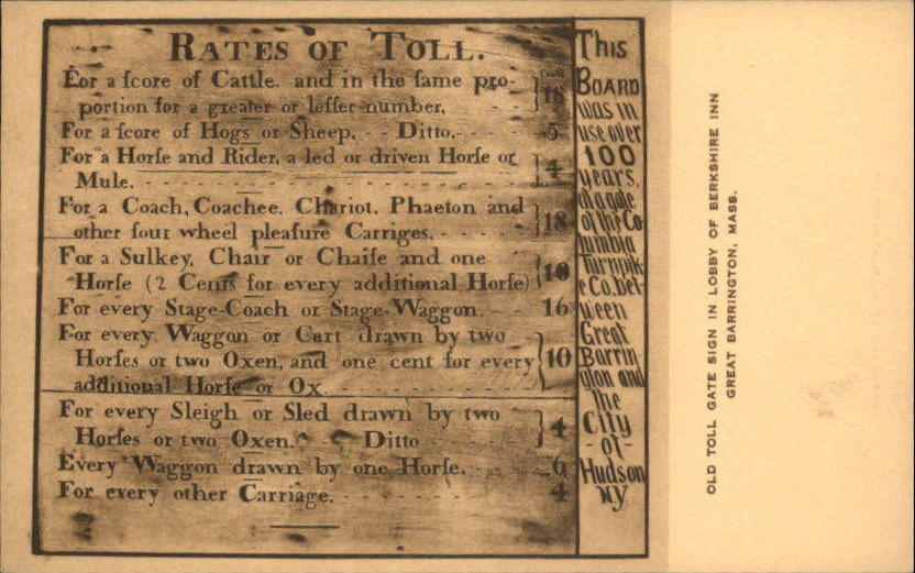 Toll Sign