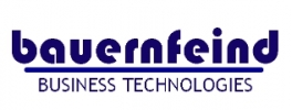Bauernfeind Business Technologies logo with blue text.