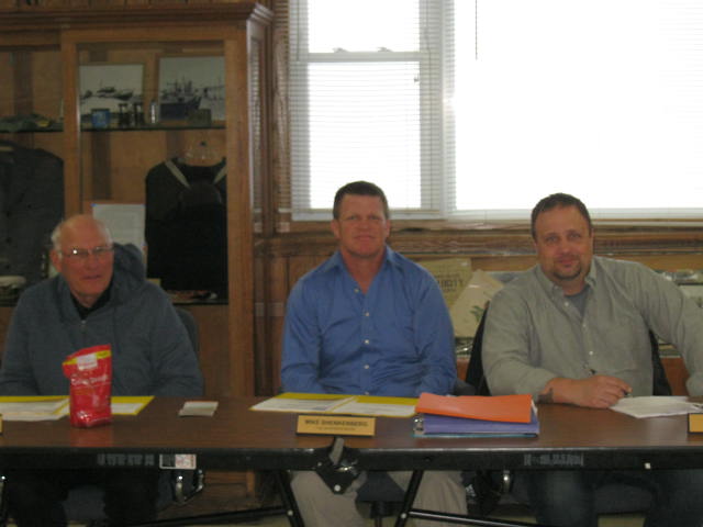 From Left to Right is: Dover Town Board: Chairman Tom Lembcke, Supervisor #2 Mike Shenkenberg, Supervisor #3 Sam Stratton