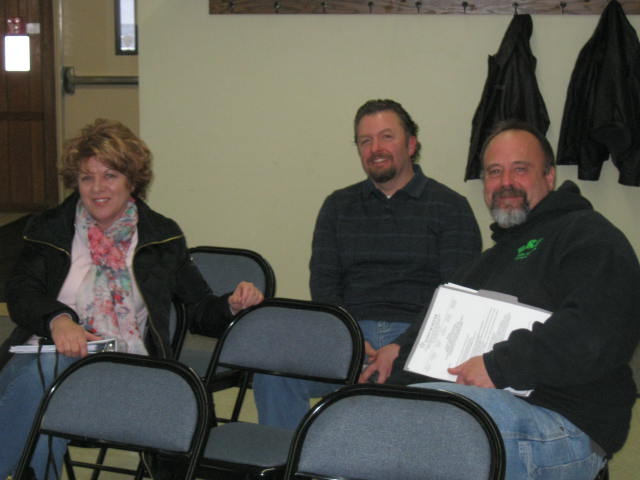 From Left to Right is: Fire & Water Commissioners: Jean Schaal, President Scott Willkomm, Eric Kreuscher