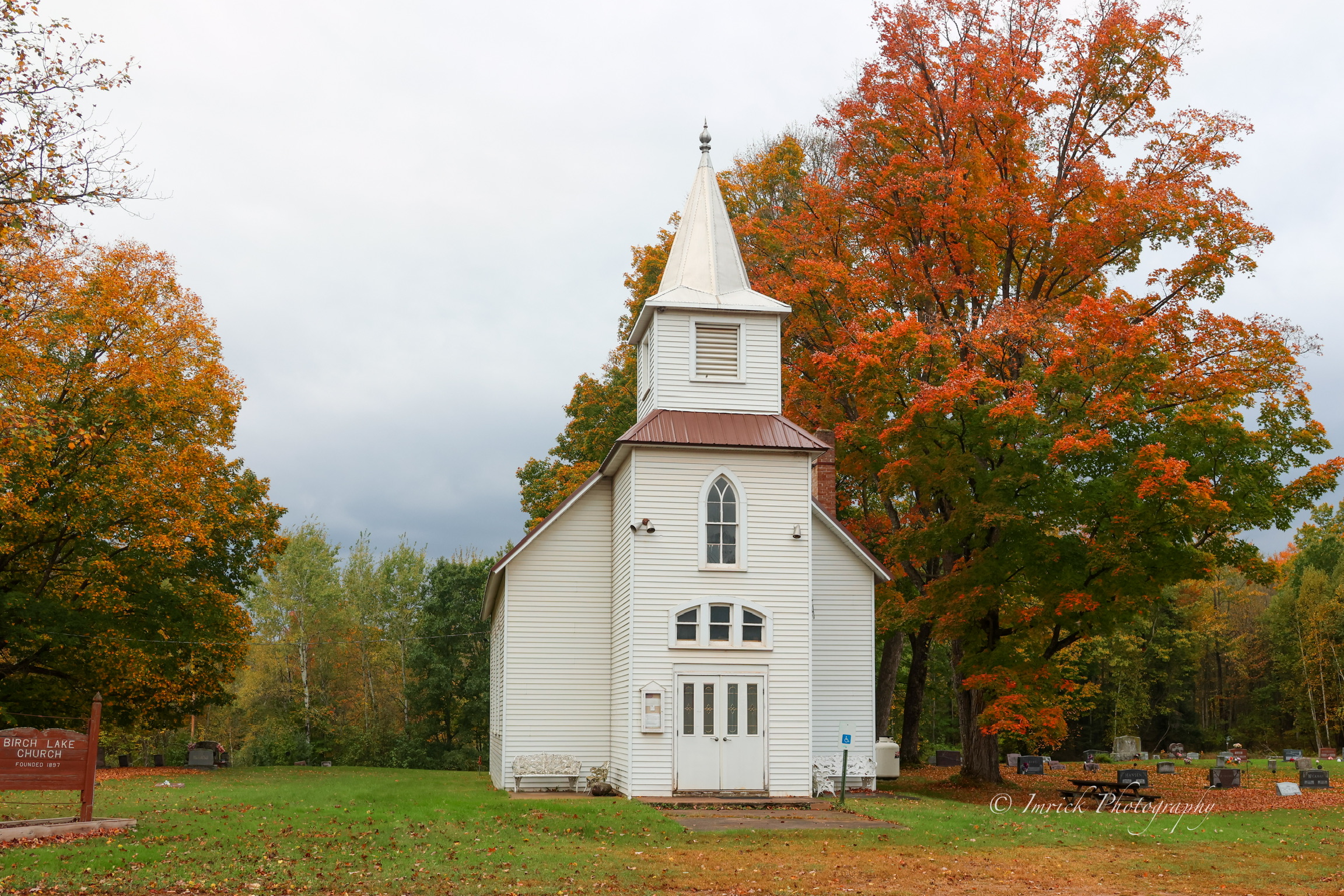 Historic church autumn