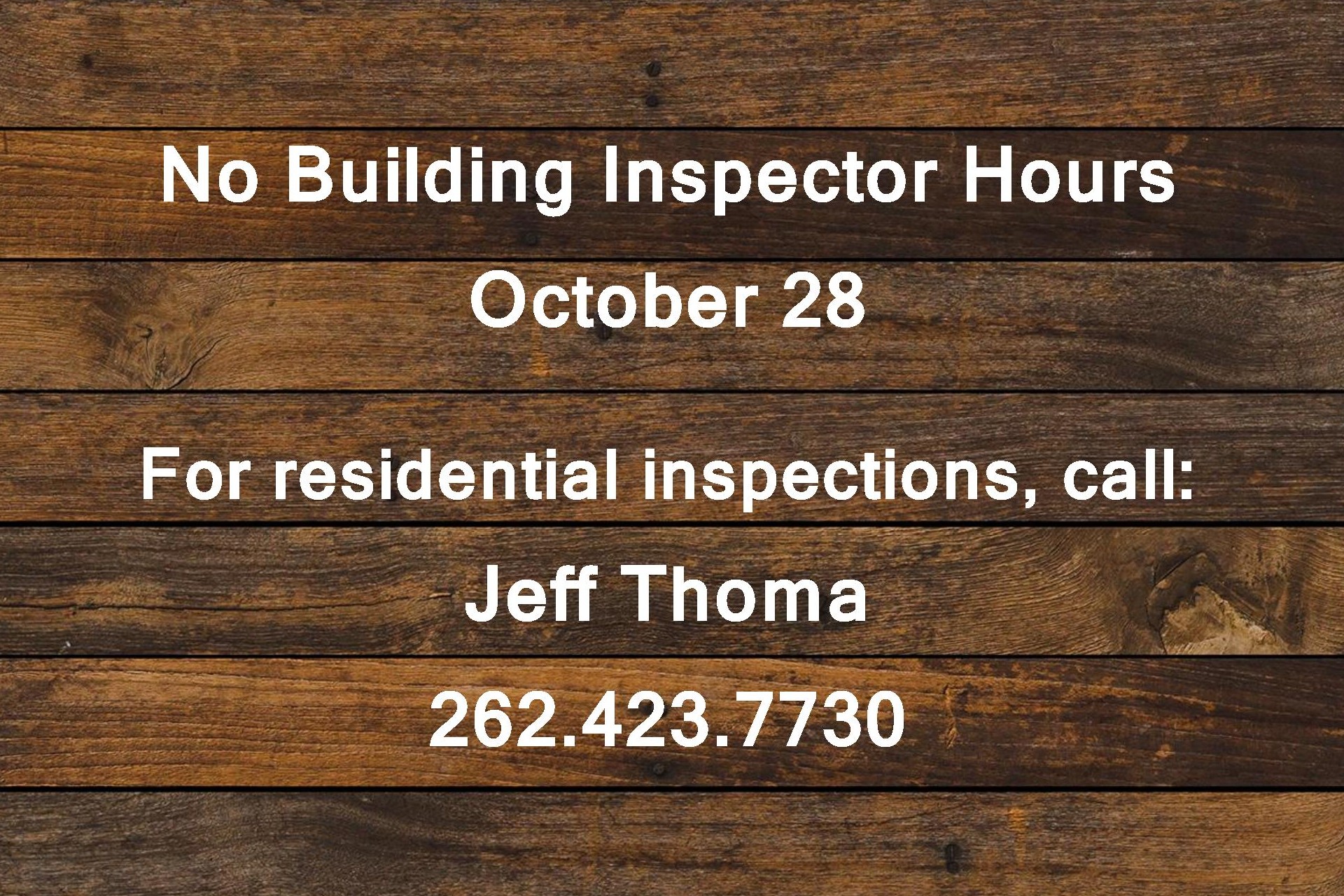 Building Inspector Hours