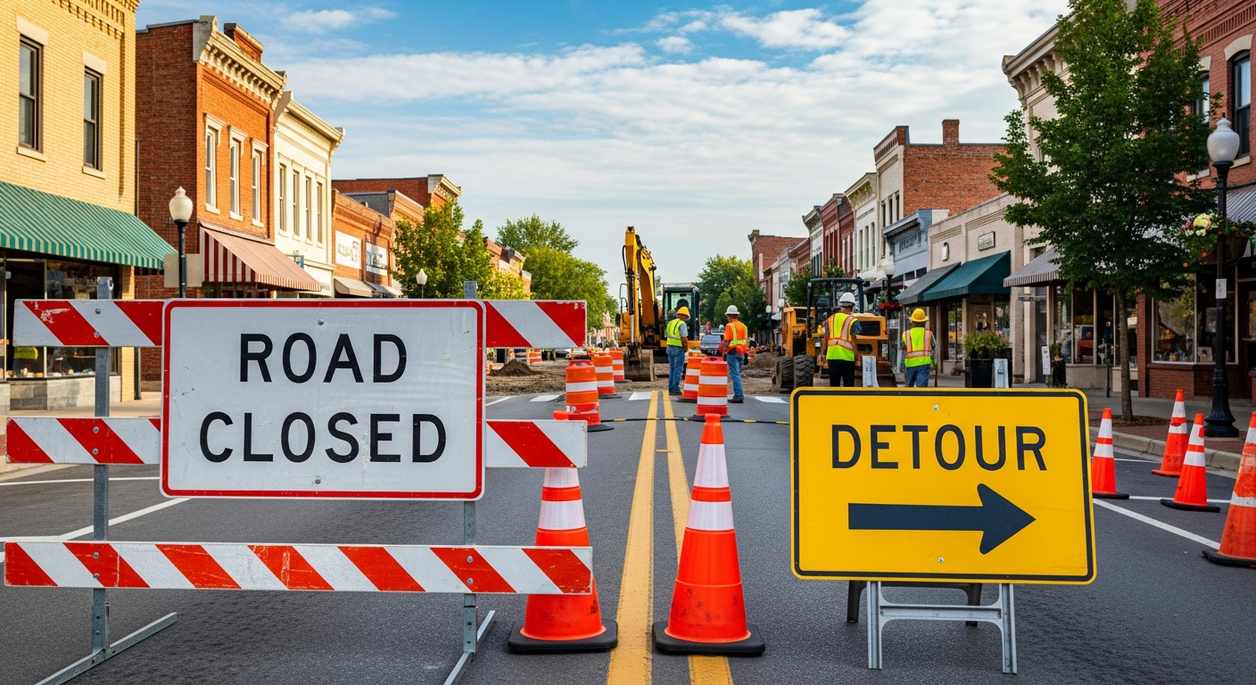 Road closed