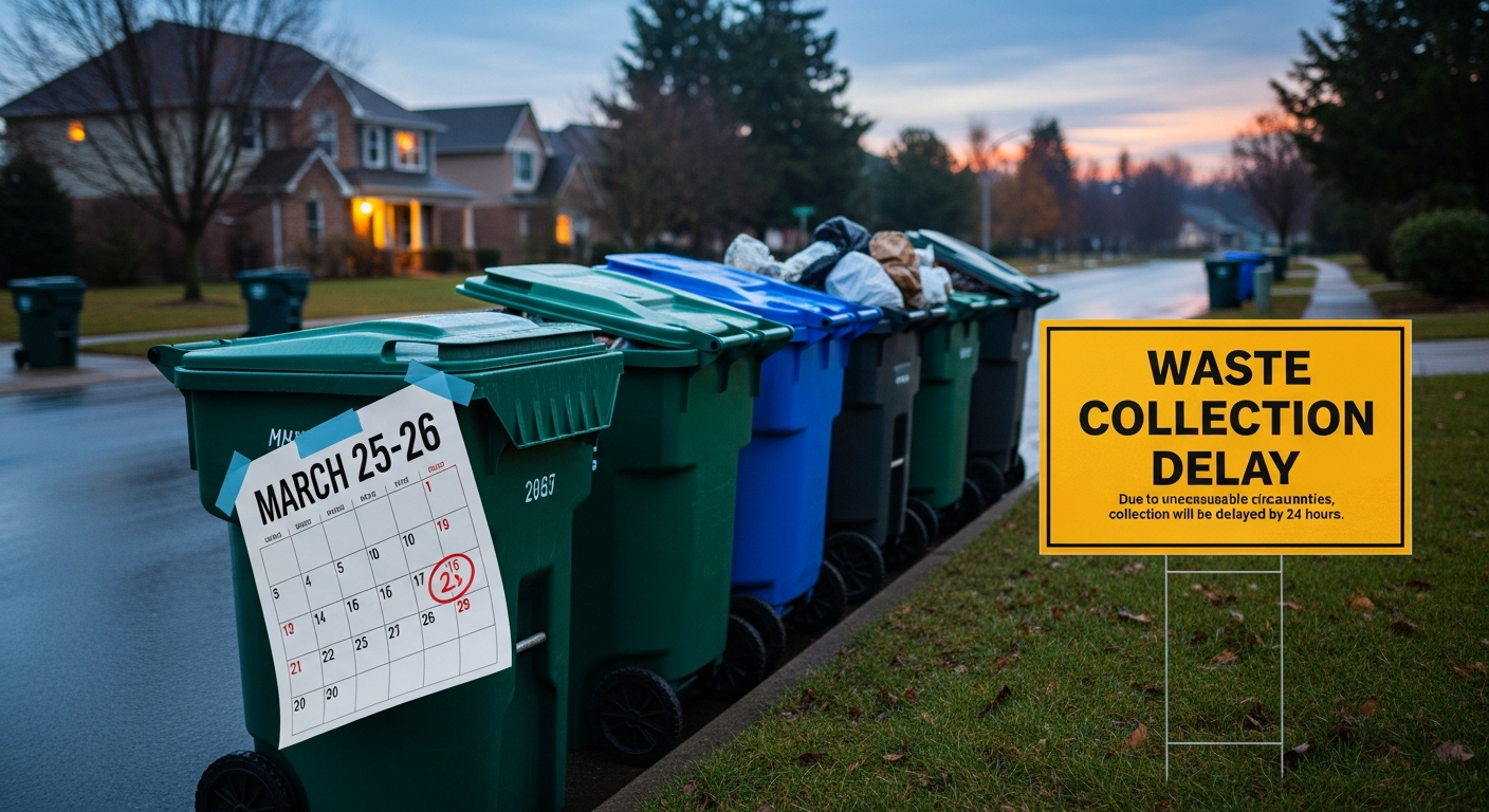 Trash Collection Delay Notice