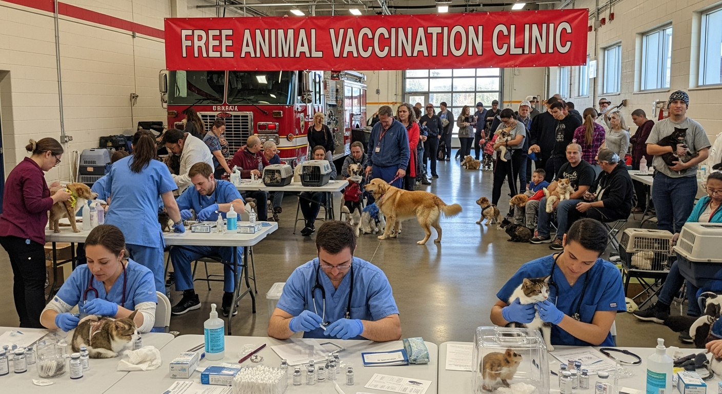 Upcoming Animal Vaccination Clinic at Fire Hall